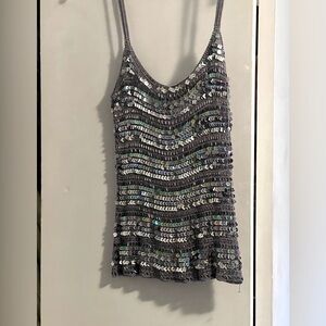 Vintage Paolo Santini sequined top HOT!!.